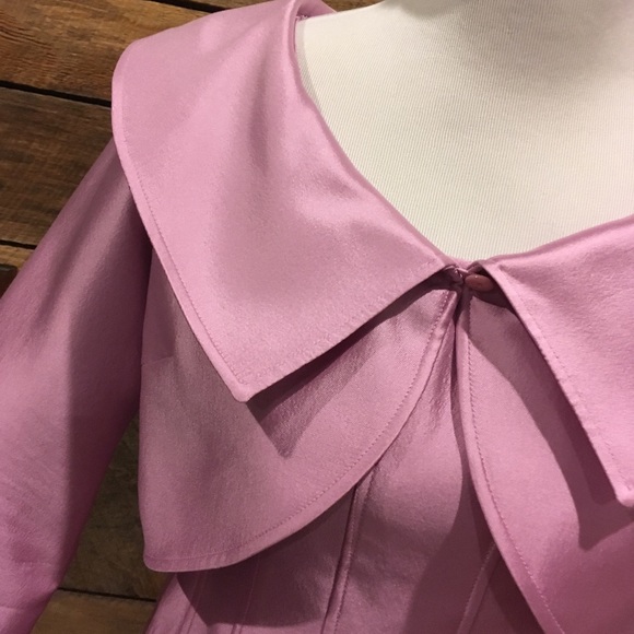 ❌SOLD❌Rickie Freeman Teri Jon pink silk gazar - Picture 5 of 8